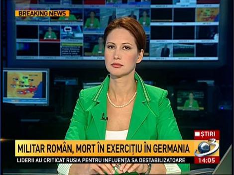 Militar rom&acirc;n, mort &icirc;n exerciţiu &icirc;n Germania