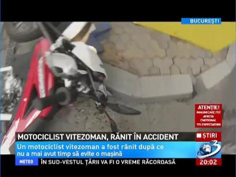 Motociclist rănit în Capitală