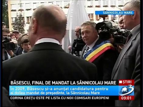 Băsescu, final de mandat la Sânnicolau Mare