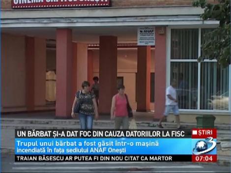 Un bărbat şi-a dat foc din cauza datoriilor la Fisc