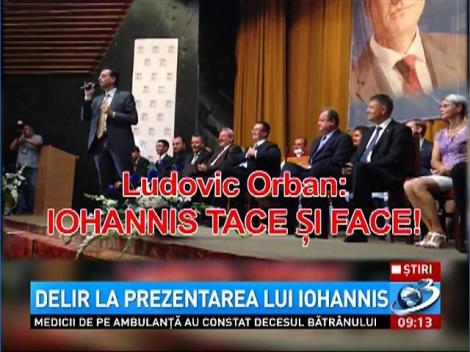Delir la prezentarea lui Iohannis