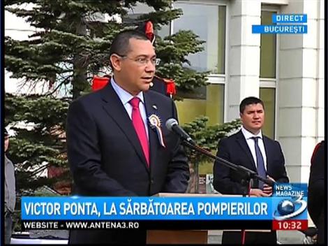 Victor Ponta, la Ziua Pompierilor: Vă felicit şi vă mulţumesc pentru ce faceţi în fiecare zi