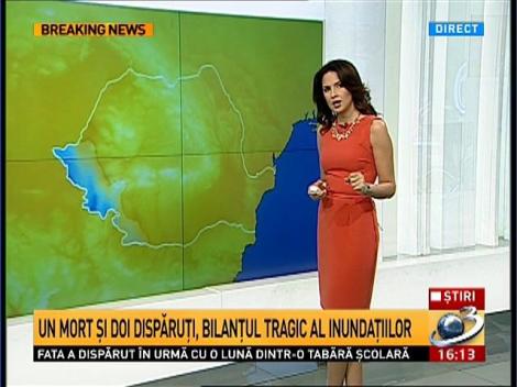 Pericol major de inundaţii &icirc;n trei judeţe din sud-vestul ţării