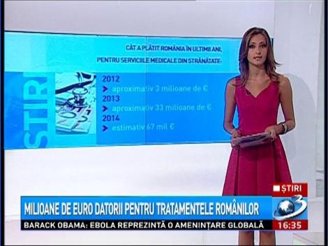 Milioane de euro datorii pentru tratamentele rom&acirc;nilor