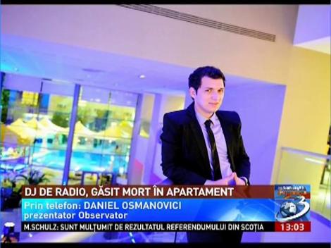 DJ de radio, găsit mort în apartament