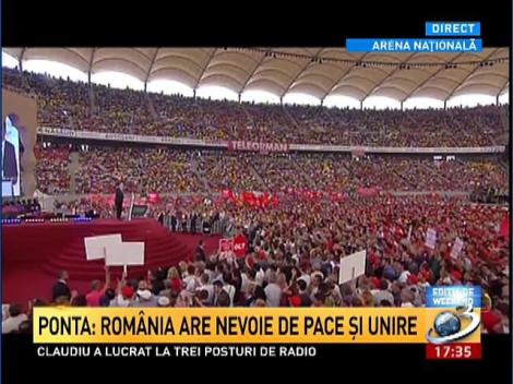 Victor Ponta: S-au construit în 10 ani numai ziduri. Veniţi alături de mine să dărâmăm acele ziduri!