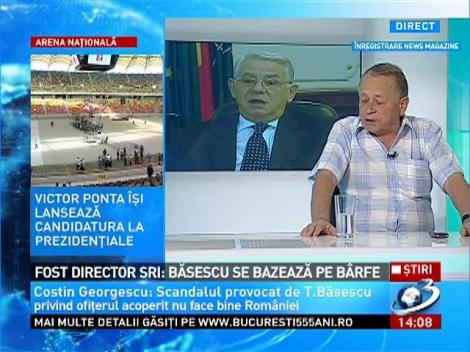 Fost director SRI: Băsescu se bazează pe bârfe