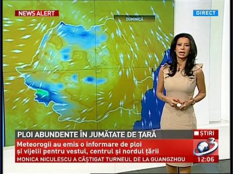 Ploi abundente &icirc;n jumătate de țară