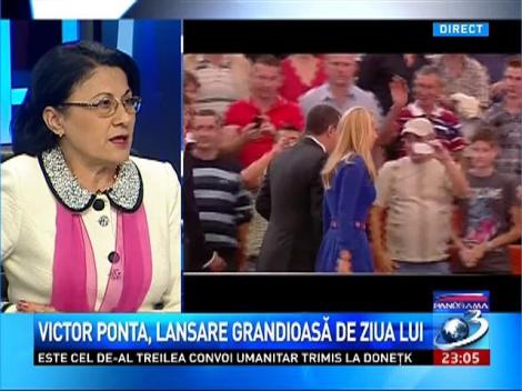 Panorama: Lansare grandioasă a lui Victor Ponta, de ziua lui