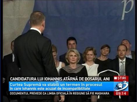 Candidatura lui Klaus Iohannis at&acirc;rnă de dosarul ANI