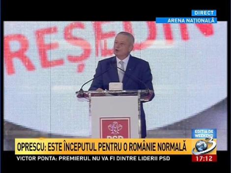 Sorin Oprescu: Dragă Victor, cred că ai capacitatea, inteligenţa şi integritatea de a reda ţara oamenilor săi!