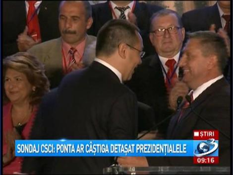 SONDAJ CSCI: Victor Ponta ar câştiga detaşat alegerile prezidenţiale