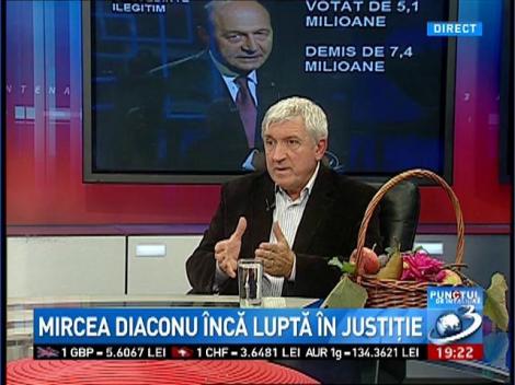 Mircea Diaconu: Cineva face abuz de justiţie. Cineva vrea să o iau de la capăt încontinuu