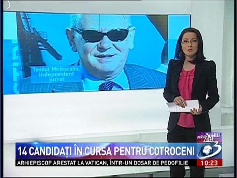 14 candidaţi &icirc;n cursa pentru Cotroceni