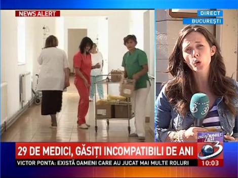 29 de medici, găsiţi incompatibili de ANI