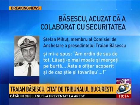 Traian Băsescu, citat la Tribunalul Bucureşti