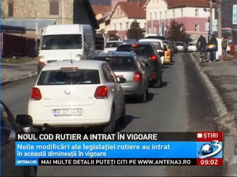 Modificările la legislaţia rutieră au intrat în vigoare în această dimineaţă