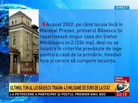 Ediţie Specială: Epopeea imobiliară a lui Traian Băsescu, din 1980 până în prezent