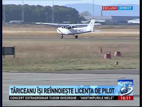 Tăriceanu îşi reînnoieşte licenţa de pilot