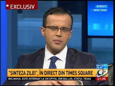 Mihai G&acirc;dea, &icirc;n direct din Times Square, New York