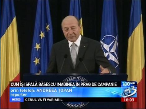 100 de Minute: Cum &icirc;şi spală Băsescu imaginea &icirc;n prag de campanie