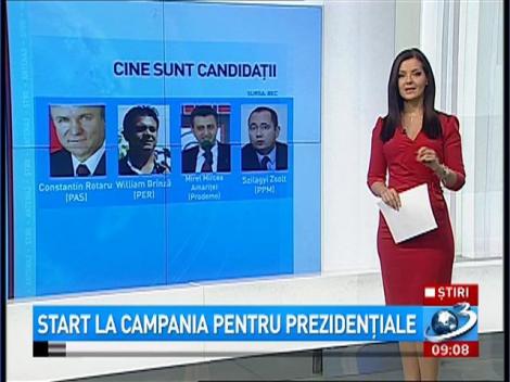 Start la campania pentru prezidenţiale