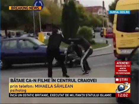 Bătaie ca-n filme în centrul Craiovei