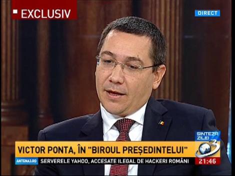 Victor Ponta, &icirc;n "Biroul Preşedintelui"