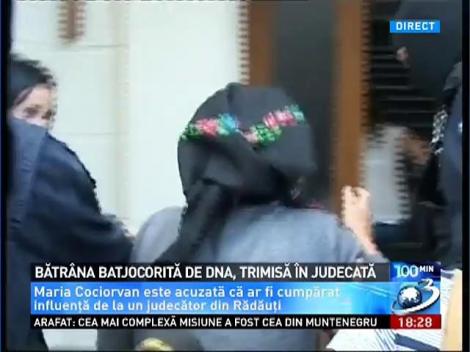 Bătrâna batjocorită de DNA, trimisă în judecată