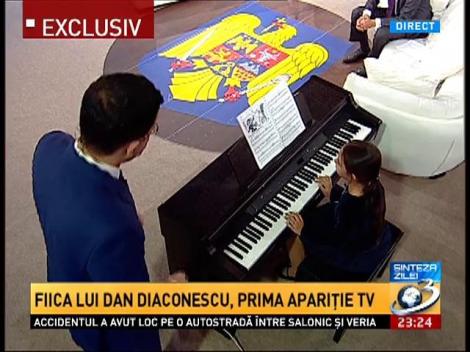 Fiica lui Dan Diaconescu, prima apariţie TV