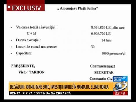 Dezvăluiri: 700 milioane euro, investiţii inutile în mandatul Elenei Udrea