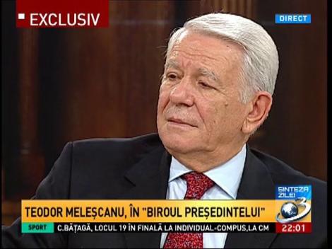 Teodor Meleşcanu: Disponibilitatea de a candida mi-am anunţat-o &icirc;n primăvară