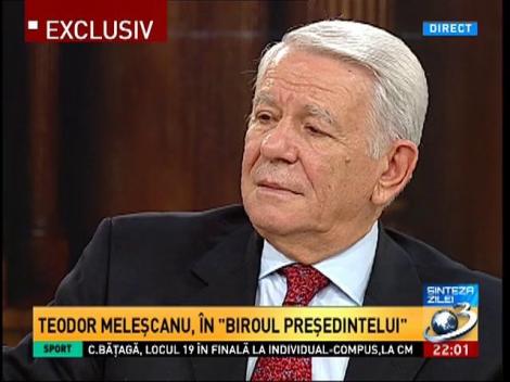 Teodor Meleşcanu: Disponibilitatea de a candida mi-am anunţat-o în primăvară