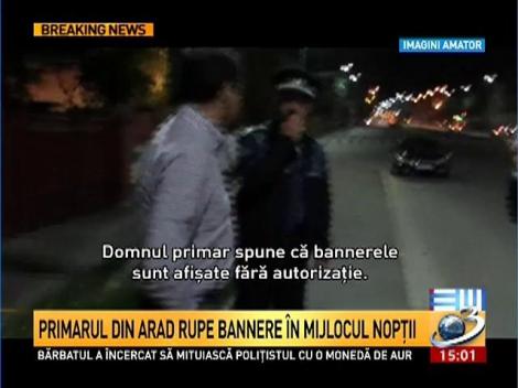 Finul lui Băsescu, scandal cu afişele lui Ponta