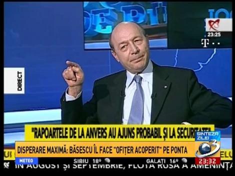 Băsescu susţine că Ponta ar fi fost OFIŢER ACOPERT al SIE