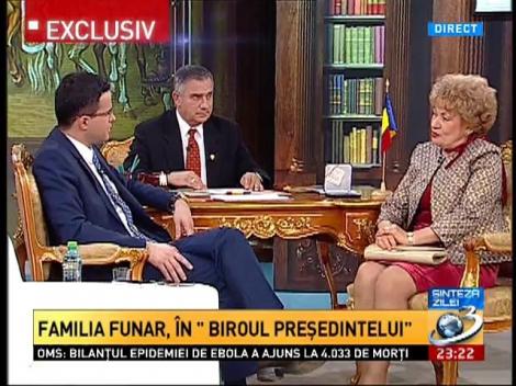 Soţia lui Gheorghe Funar, &icirc;n Biroul Preşedintelui