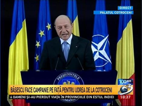 Băsescu face campanie pe faţă pentru Udrea de la Cotroceni