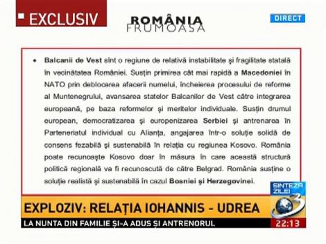 Sinteza Zilei: Mihai G&acirc;dea citeşte ce conţine programul prezidenţial al Elenei Udrea