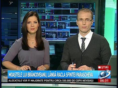 Moaştele lui Brâncoveanu, lângă racla Sfintei Parascheva