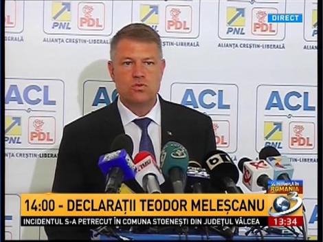 Klaus Iohannis: &Icirc;i solicit lui Victor Ponta să clarifice &icirc;n faţa naţiunii situaţia lui