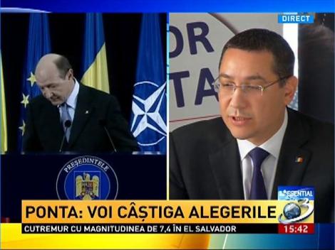 Victor Ponta: Ştiu foarte clar ce vreau să fac pentru România, iar alianţa Băsescu - Iohannis, lămureşte situaţia