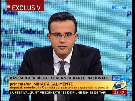 Sinteza Zilei: Ce atitudine a avut Mihăiţă Calimente faţă de Mihai Gâdea
