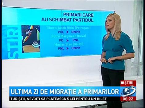 Ultima zi de "mutare" a primarilor. C&acirc;ţi şi-au schimbat "cuibul" p&acirc;nă acum