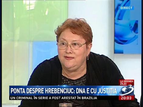 La Ordinea Zilei: Renate Weber, despre reacţia lui Ponta în privinţa lui Hrebenciuc