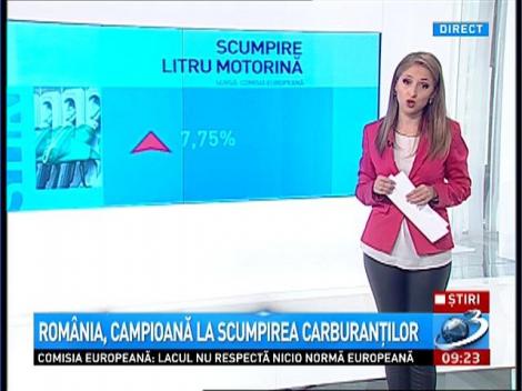 Rom&acirc;nia, campioană la scumpirea carburanților