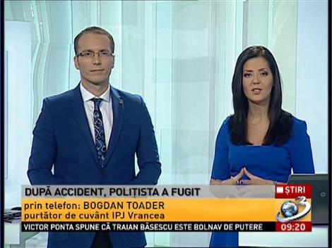 Polițistă băută, accident grav! Aceasta a fugit de la locul faptei