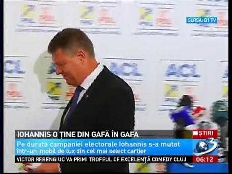 Klaus Iohannis, candidatul care tace. Atunci c&acirc;nd vorbeşte, scoate gafă după gafă