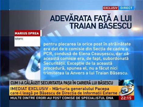 Istoricul Marius Oprea, despre adevărată faţă a lui Traian Băsescu