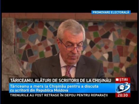 Tăriceanu, alături de scriitorii de la Chișinău