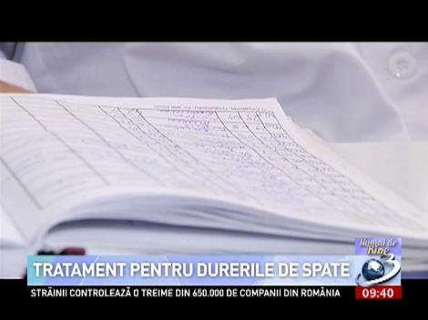 NUMAI DE BINE. Tratament pentru durerile de spate